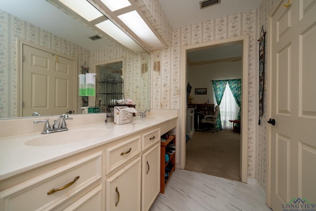 bathroom featuring vanity