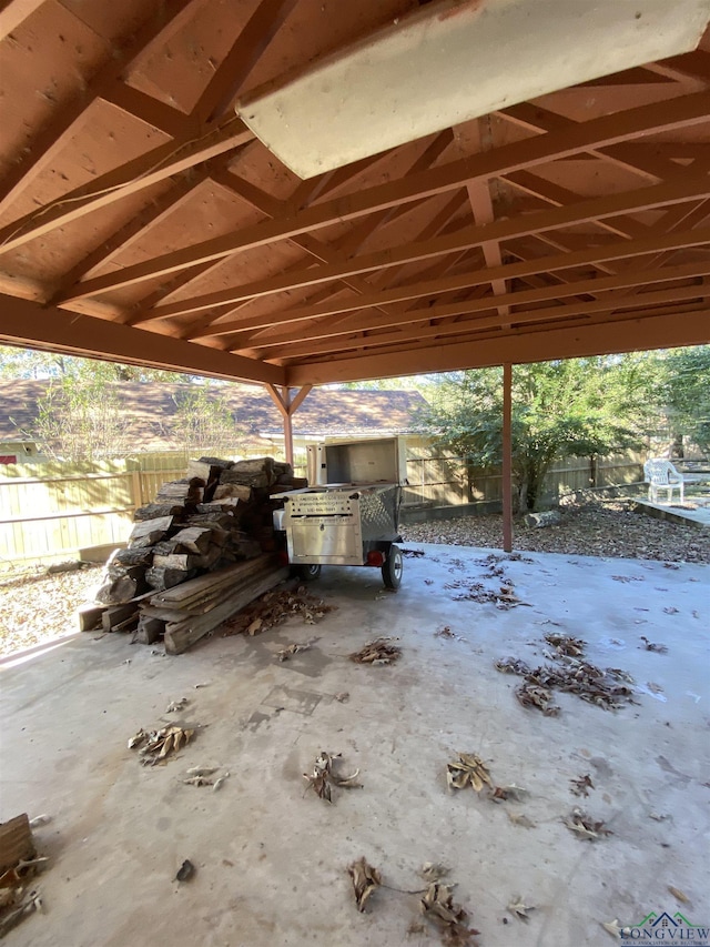 view of patio / terrace with fence