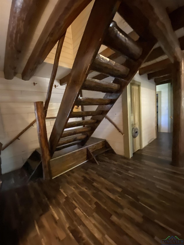 view of attic