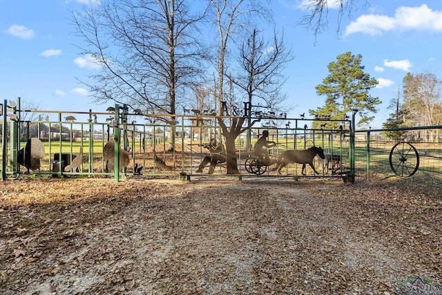 exterior space featuring fence