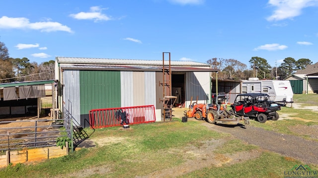 exterior space featuring a yard