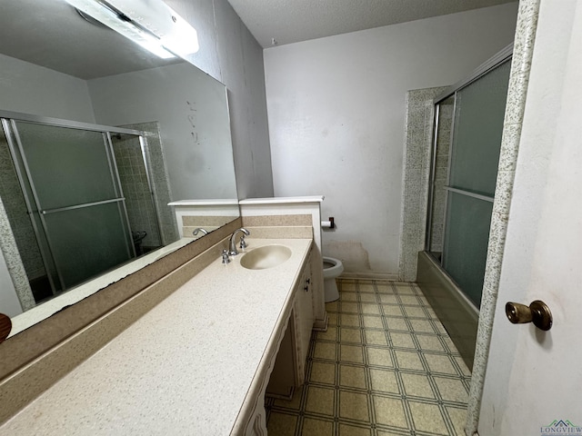 1258 County Road 4202, Daingerfield, TX 75638 - full bath with shower / bath combination with glass door, vanity, and toilet