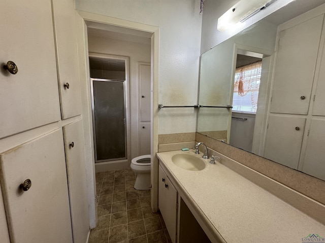 1258 County Road 4202, Daingerfield, TX 75638 - full bath featuring toilet, a stall shower, and vanity