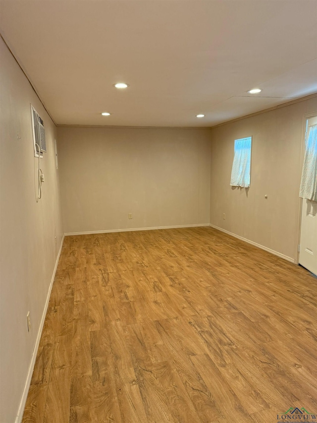 6479 W Fm 1252 W, Gladewater, TX 75647 - basement featuring recessed lighting, light wood-style floors, and baseboards