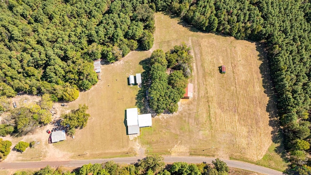 bird's eye view featuring a rural view