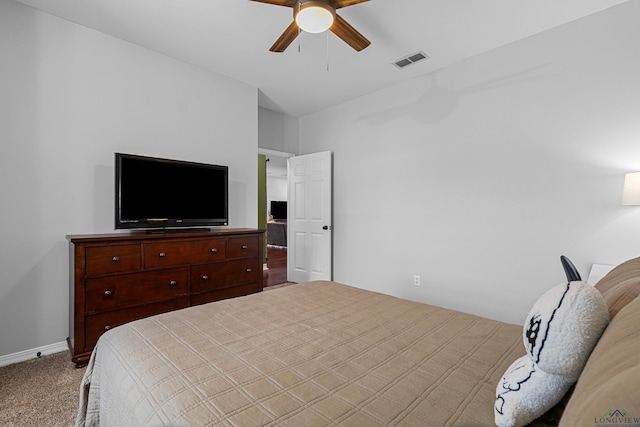 215 Sugar Creek Ln, Longview, TX 75605 - carpeted bedroom with a ceiling fan and baseboards