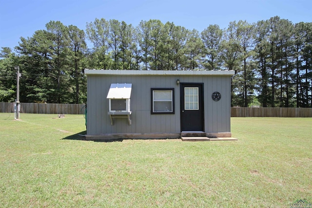 view of outbuilding featuring an outdoor structure