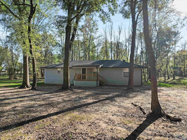 view of rear view of property