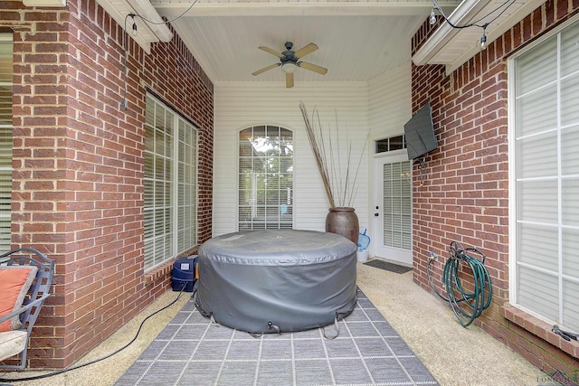 36 Briarwood Cir, Texarkana, TX 75503 - view of patio with ceiling fan