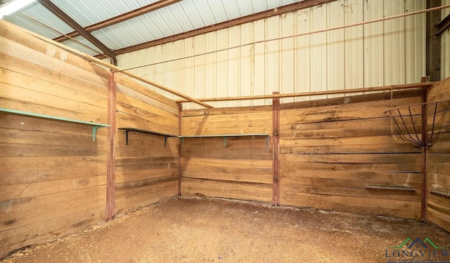 view of horse barn