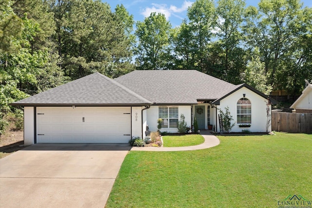 908 Victoria Dr, Longview, TX 75604 - single story home with an attached garage, a shingled roof, fence, and driveway