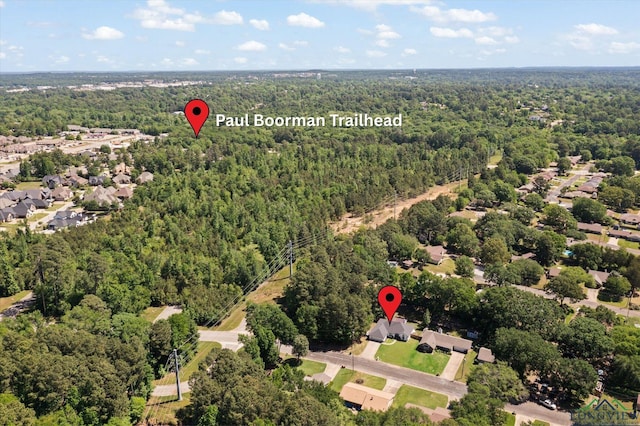 908 Victoria Dr, Longview, TX 75604 - aerial view with a view of trees