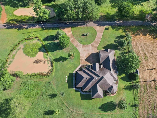 bird's eye view featuring a rural view