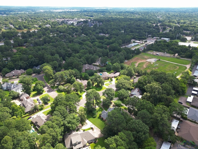 7 Summer Creek Way, Longview, TX 75604 - aerial perspective of suburban area featuring a forest