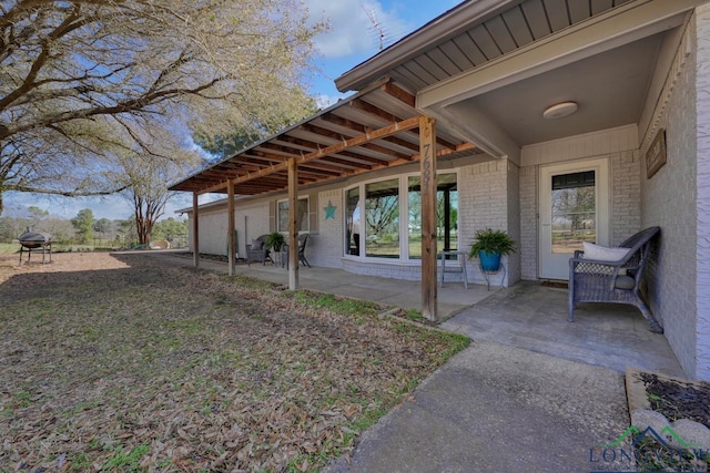 view of yard featuring a patio area