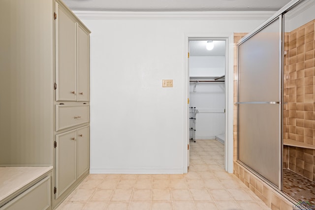 1307 Spring Tree Ln, Kilgore, TX 75662 - full bath with a tile shower and tile patterned floors