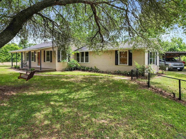 3506 Dudley Rd, Kilgore, TX 75662 - single story home featuring covered porch