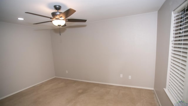 view of carpeted empty room