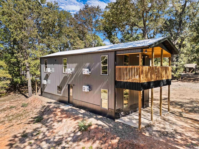 exterior space with a wooden deck