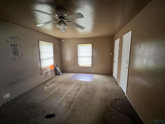 242 E Main St, Van, TX 75790 - unfurnished room with light carpet and ceiling fan