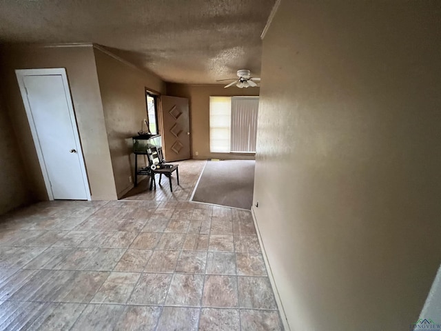 242 E Main St, Van, TX 75790 - corridor featuring a textured ceiling and ornamental molding