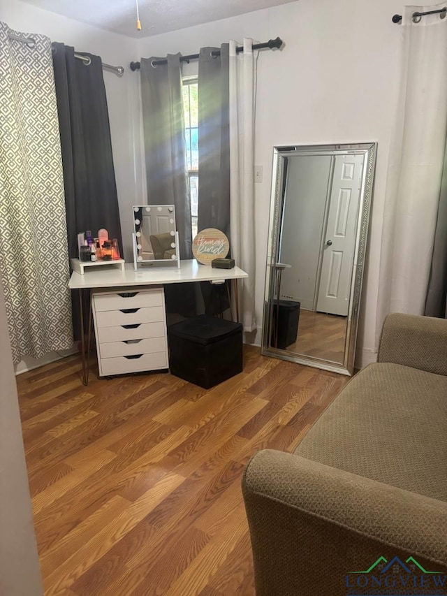 323 Gates St, Longview, TX 75601 - office area with wood finished floors