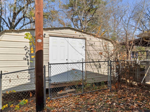 view of outbuilding