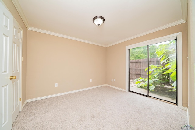 1822 Northwood Ct, Longview, TX 75604 - empty room with crown molding, carpet floors, and baseboards