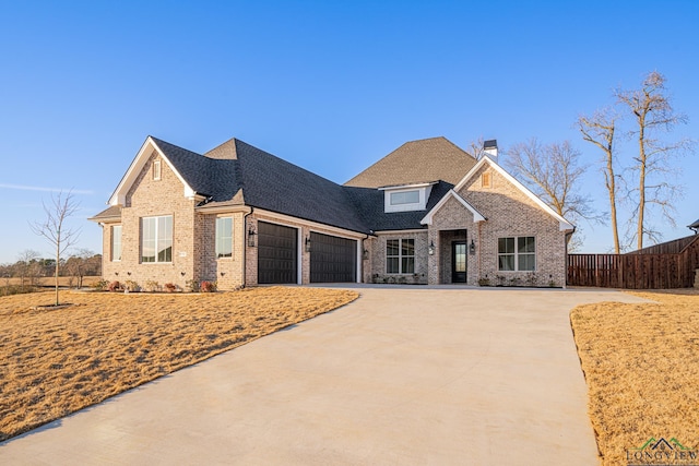 craftsman house with a garage