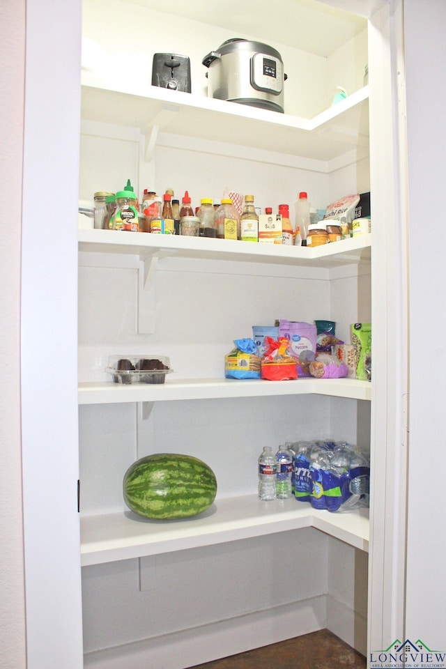 view of pantry