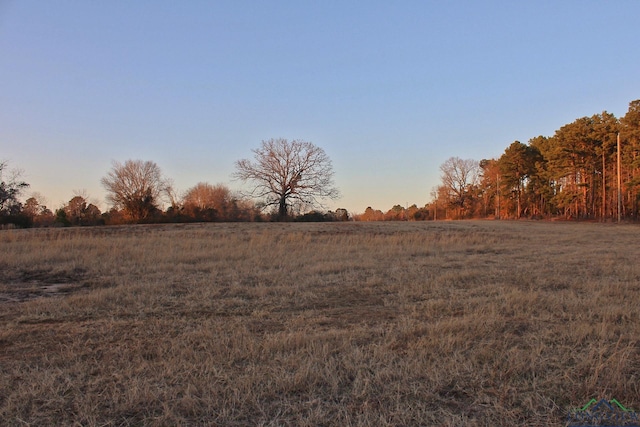 nature at dusk with a rural view