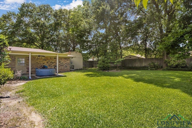 1611 Springdale St, Longview, TX 75604 - view of yard with a ceiling fan