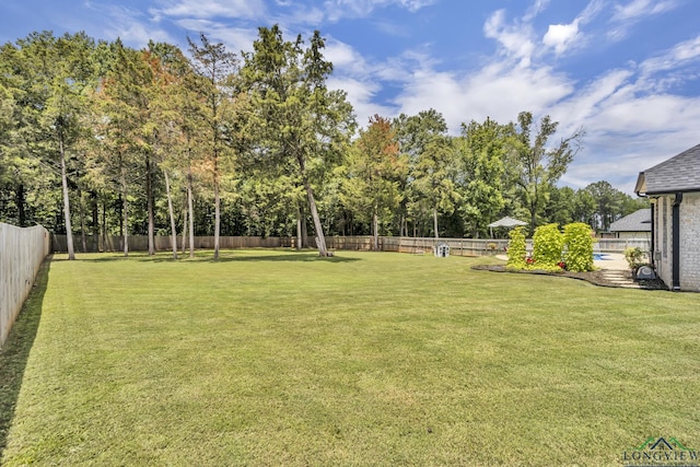 17182 Ironwood Dr, Flint, TX 75762 - fenced backyard featuring view of scattered trees