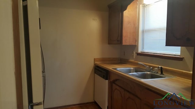 kitchen with sink and dishwasher