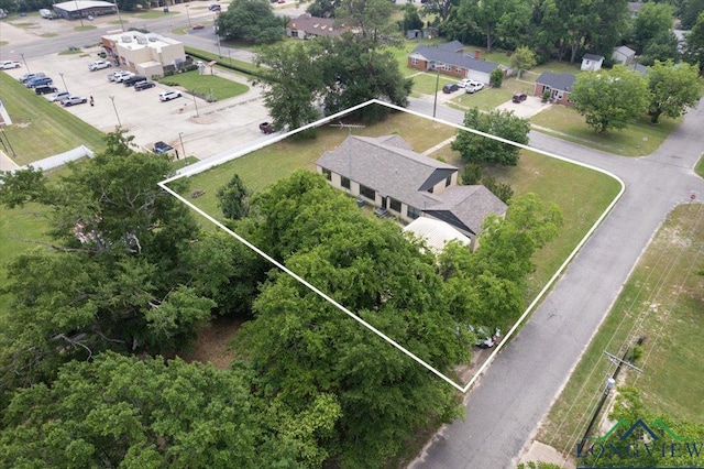 104 Mackinnon St, Mount Pleasant, TX 75455 - aerial view of property's location with property parcel outlined