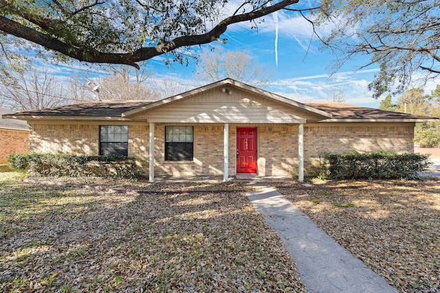 view of ranch-style home