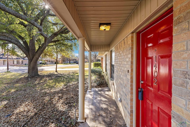 view of exterior entry