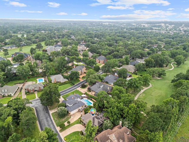 6307 Shady Oaks Dr, Tyler, TX 75703 - aerial overview of property's location with nearby suburban area