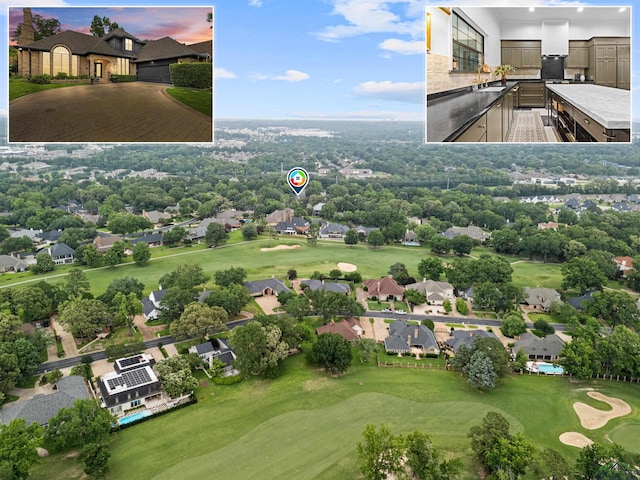 6307 Shady Oaks Dr, Tyler, TX 75703 - aerial view of residential area with a golf course