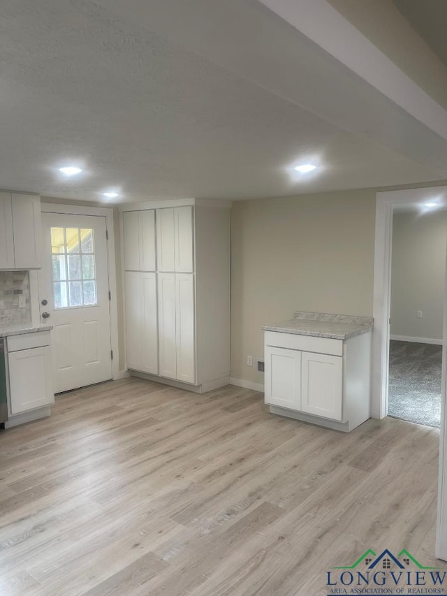 interior space featuring light hardwood / wood-style floors