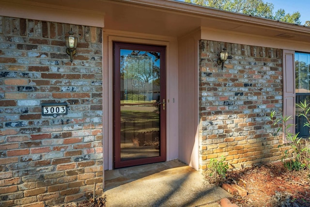 view of exterior entry