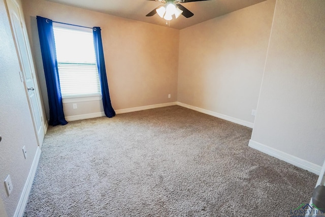 1126 Ruddy Duck, New Braunfels, TX 78130 - carpeted empty room featuring a ceiling fan and baseboards
