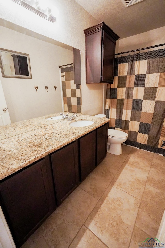 1126 Ruddy Duck, New Braunfels, TX 78130 - bathroom featuring vanity, toilet, and curtained shower