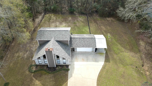 birds eye view of property