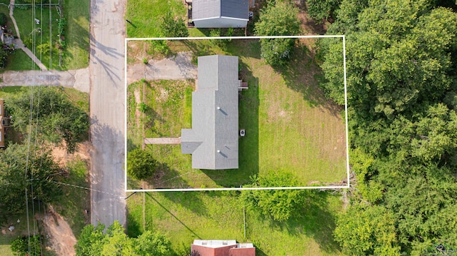 206 Empire St, Gladewater, TX 75647 - aerial overview of property's location with property parcel outlined