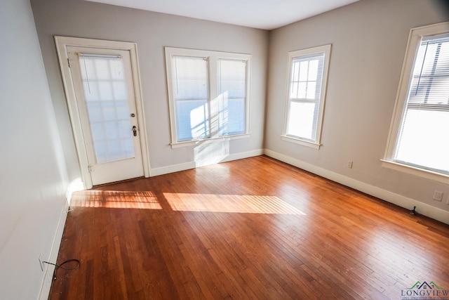 interior space featuring light hardwood / wood-style floors and a wealth of natural light