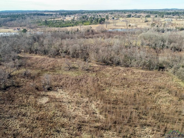 birds eye view of property with a rural view