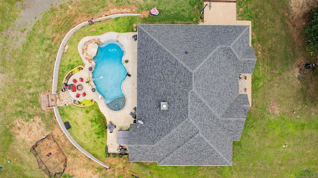 847 Calloway Rd, Marshall, TX 75670 - bird's eye view of a pool