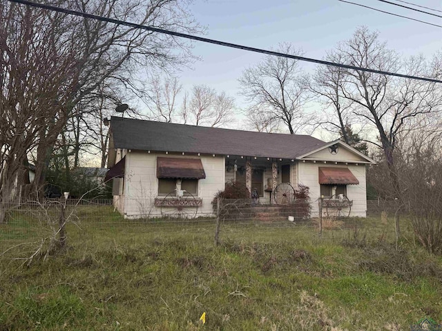 view of front of home