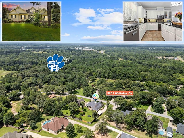 5201 Whitaker, Longview, TX 75605 - aerial view of a forest